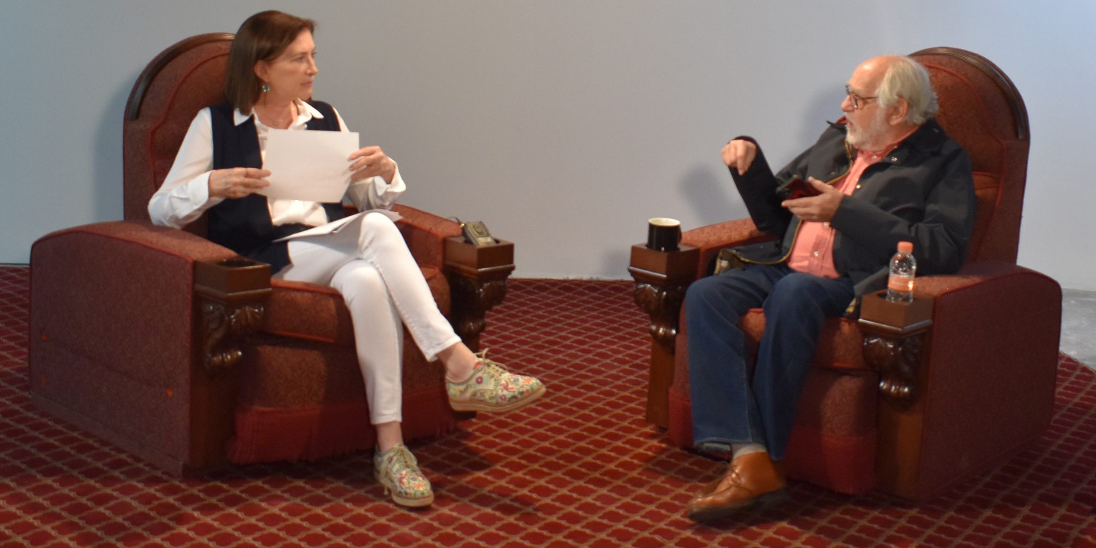 Perla Ciuk en entrevista con el direcctor Arturo Ripstein